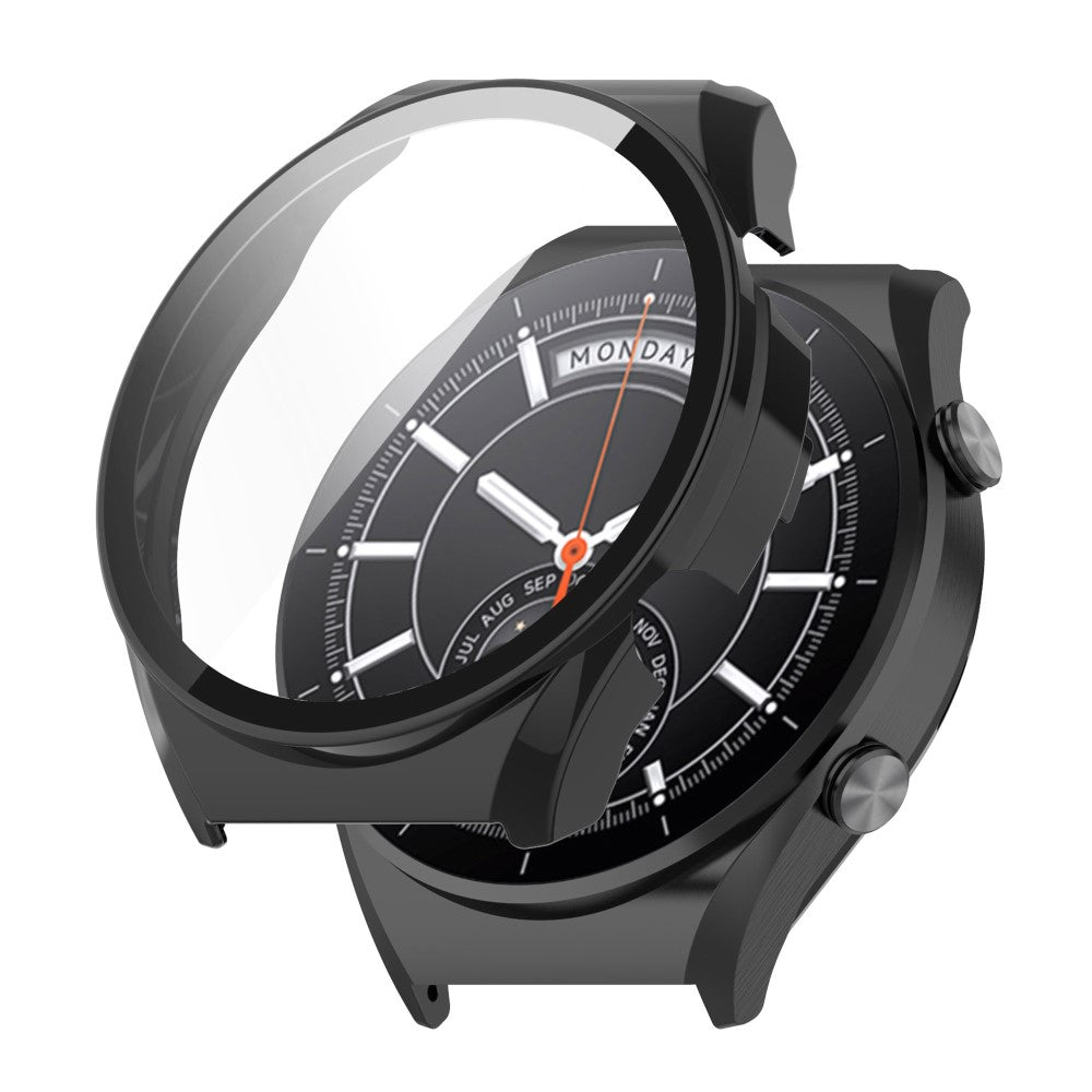 Vildt Flot Cover med Skærmbeskytter i Plastik og Hærdet Glas passer til Xiaomi Watch S1