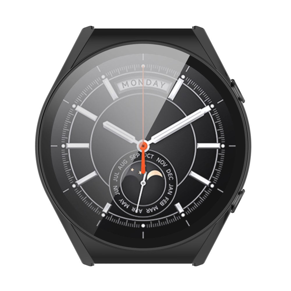 Vildt Flot Cover med Skærmbeskytter i Plastik og Hærdet Glas passer til Xiaomi Watch S1