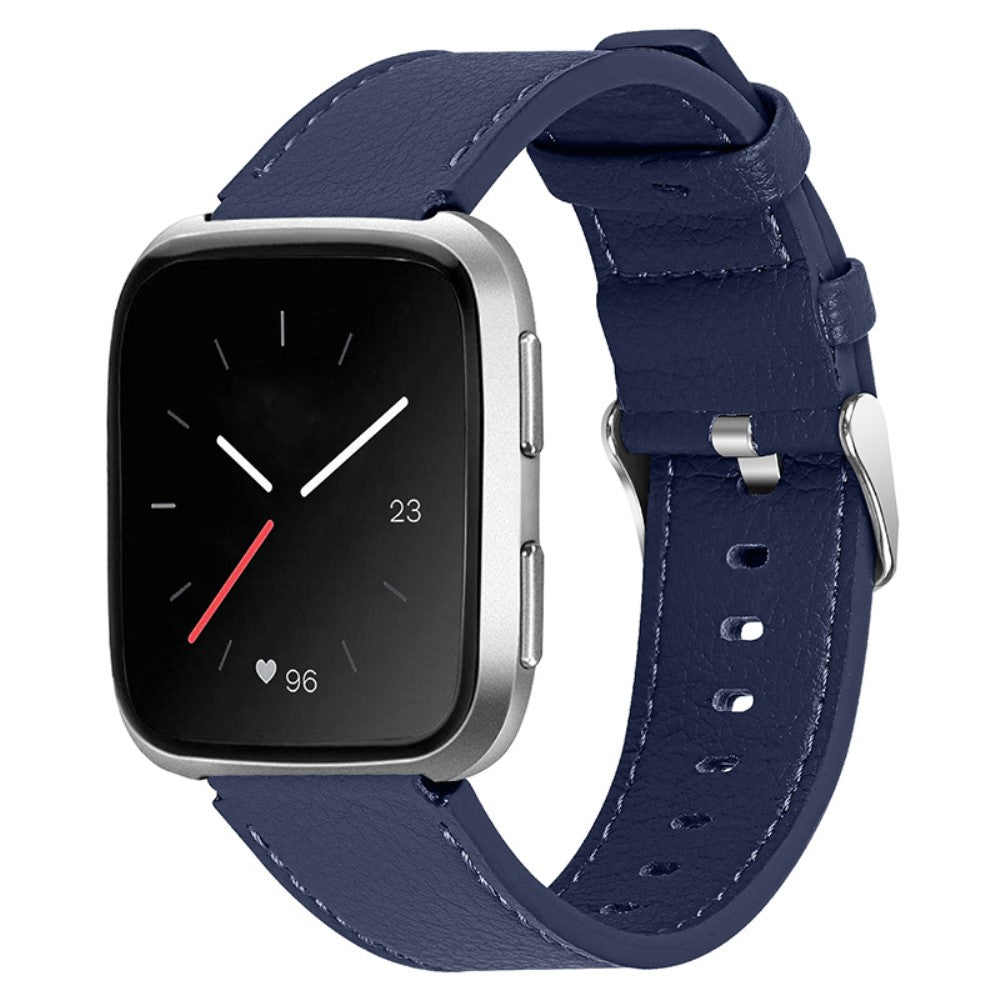 Ægte Læder Universal Rem passer til Fitbit Versa 2 / Fitbit Versa 1