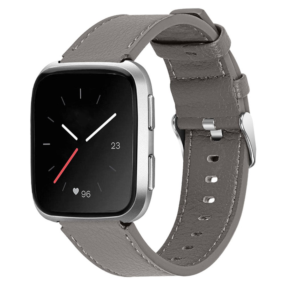 Ægte Læder Universal Rem passer til Fitbit Versa 2 / Fitbit Versa 1