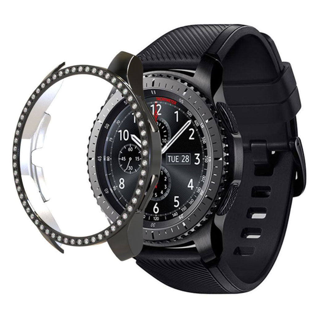 Alle Tiders Plastik og Rhinsten Cover passer til Samsung Galaxy Watch (46mm)