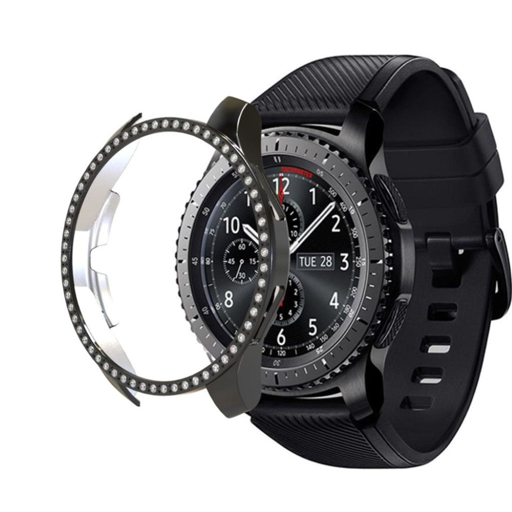 Alle Tiders Plastik og Rhinsten Cover passer til Samsung Galaxy Watch (46mm)