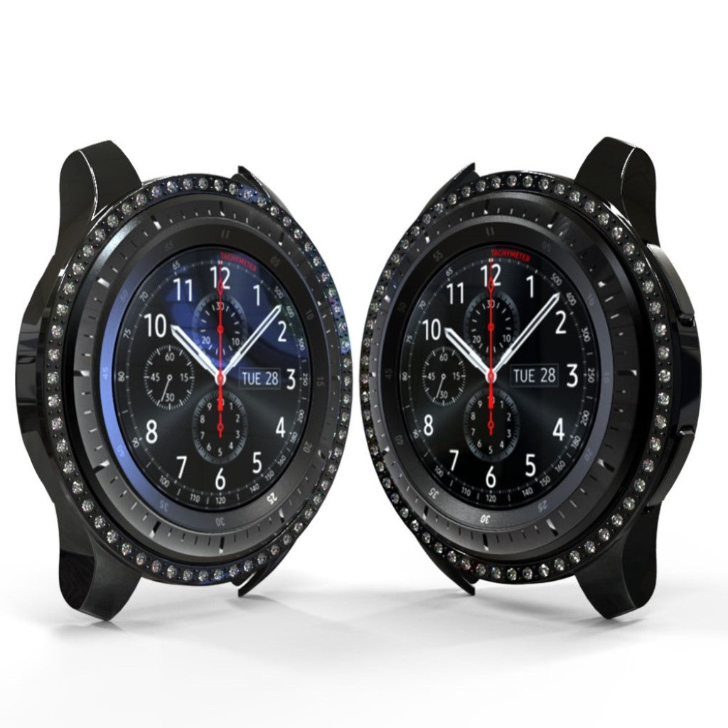 Alle Tiders Plastik og Rhinsten Cover passer til Samsung Galaxy Watch (46mm)