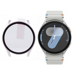 Behagelig Cover med Skærmbeskytter i Glas og Silikone passer til Samsung Galaxy Watch 7 44mm