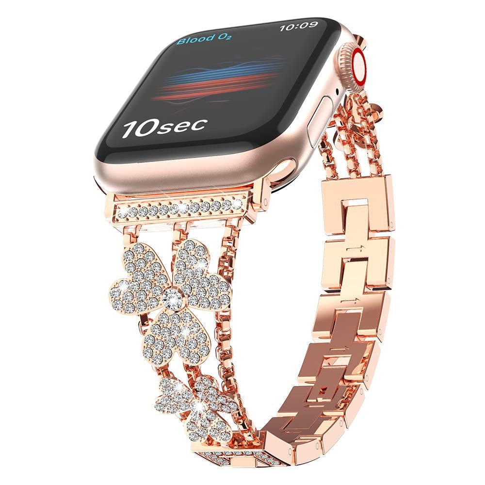 Eminent Metal Og Rhinsten Universal Rem passer til Apple Smartwatch