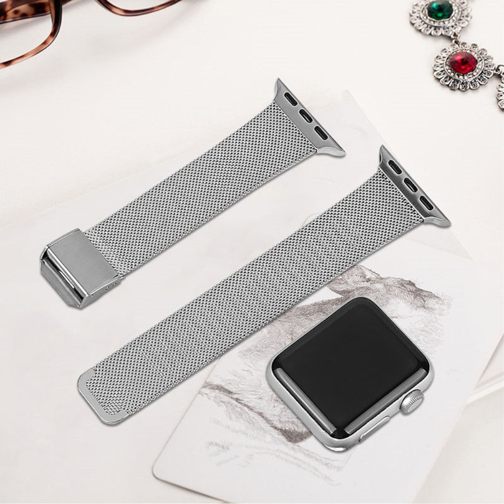 Rigtigt Rart Metal Rem passer til Apple Watch Series 7 45mm