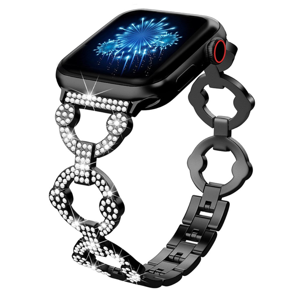 Vildt Rart Rhinsten Og Glas Universal Rem passer til Apple Smartwatch