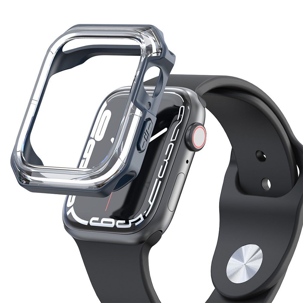 Gennemsigtig Silikone Bumper passer til Apple Watch Series 7 45mm