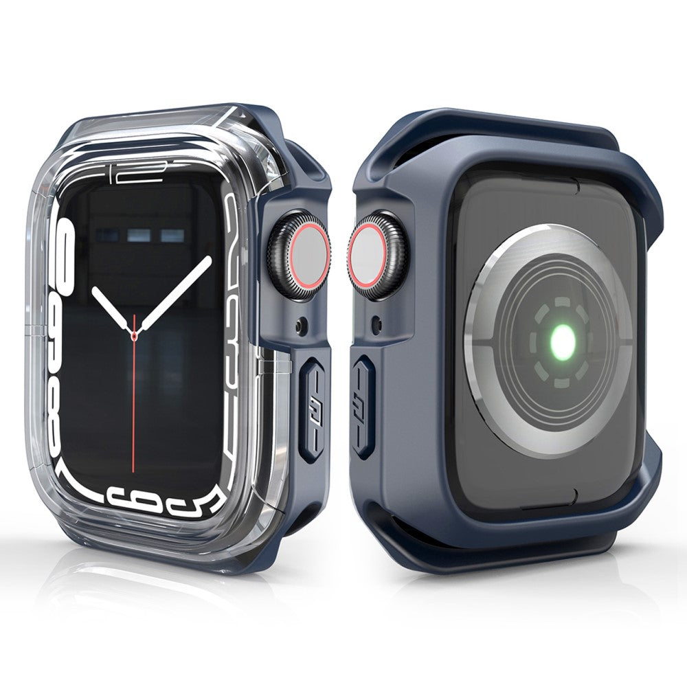 Gennemsigtig Silikone Bumper passer til Apple Watch Series 7 45mm