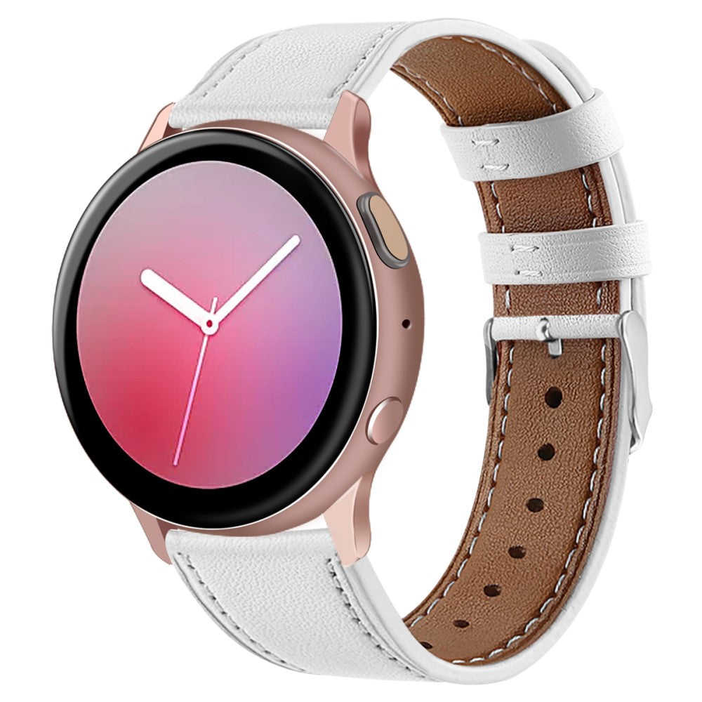 Rigtigt Hårdfør Ægte Læder Universal Rem passer til Smartwatch