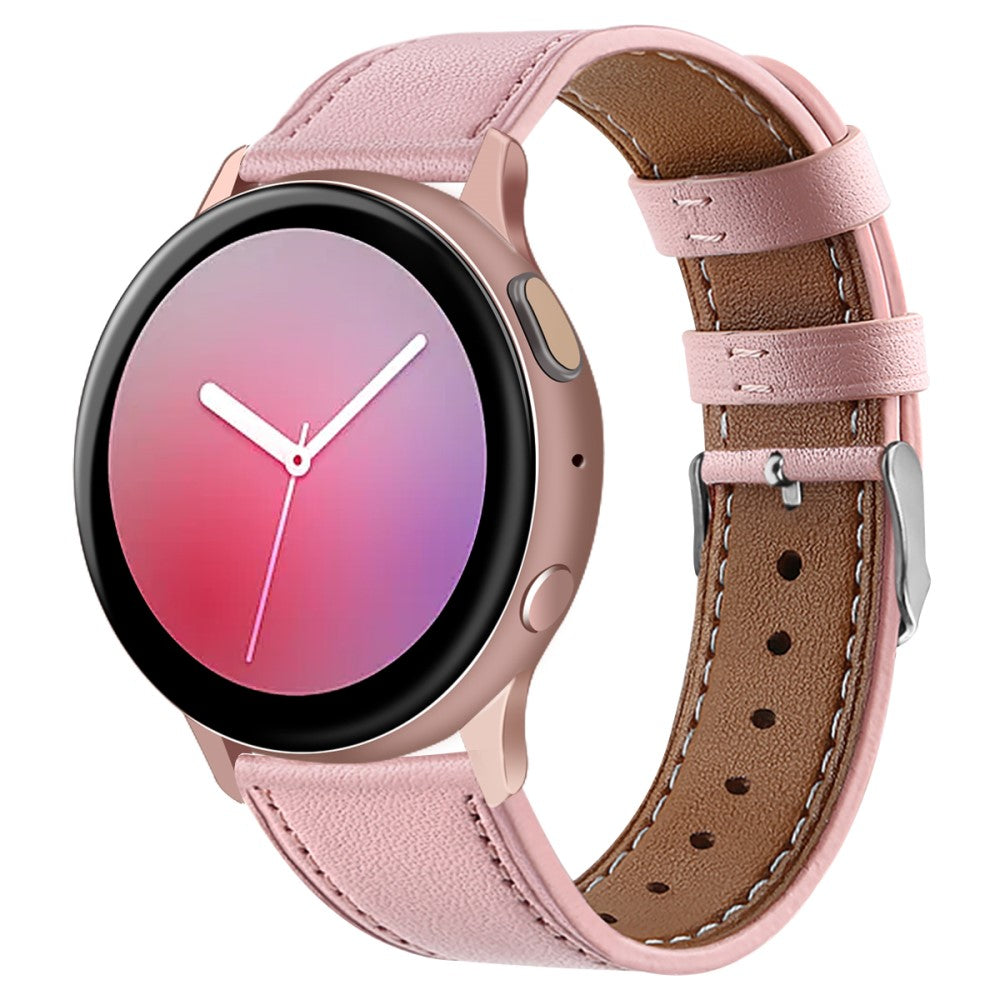 Rigtigt Hårdfør Ægte Læder Universal Rem passer til Smartwatch