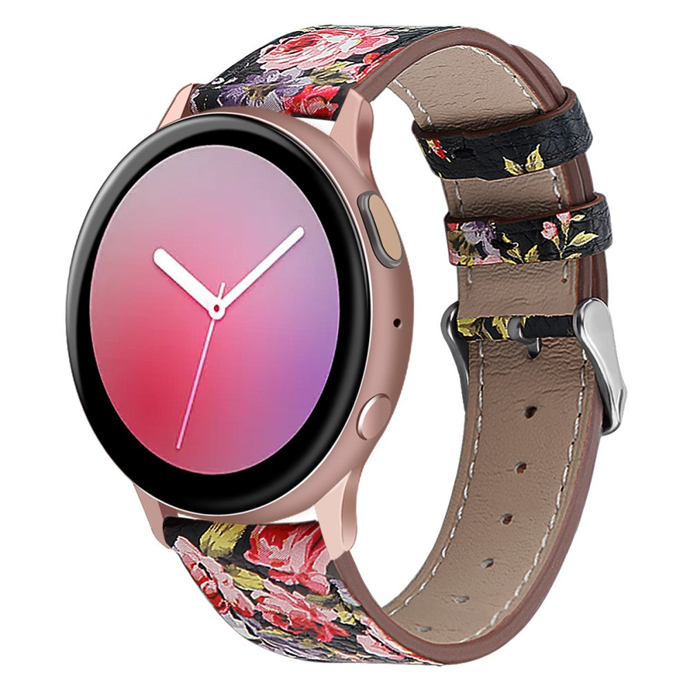 Rigtigt Hårdfør Ægte Læder Universal Rem passer til Smartwatch