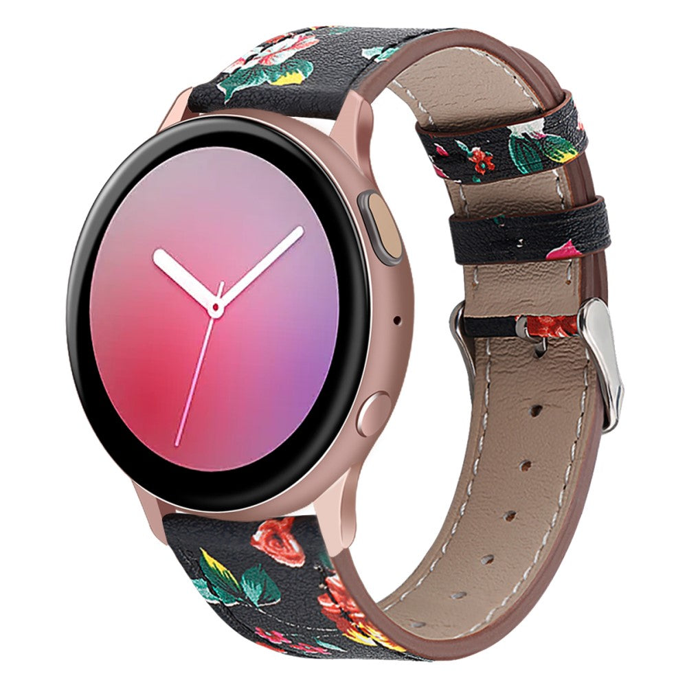 Rigtigt Hårdfør Ægte Læder Universal Rem passer til Smartwatch