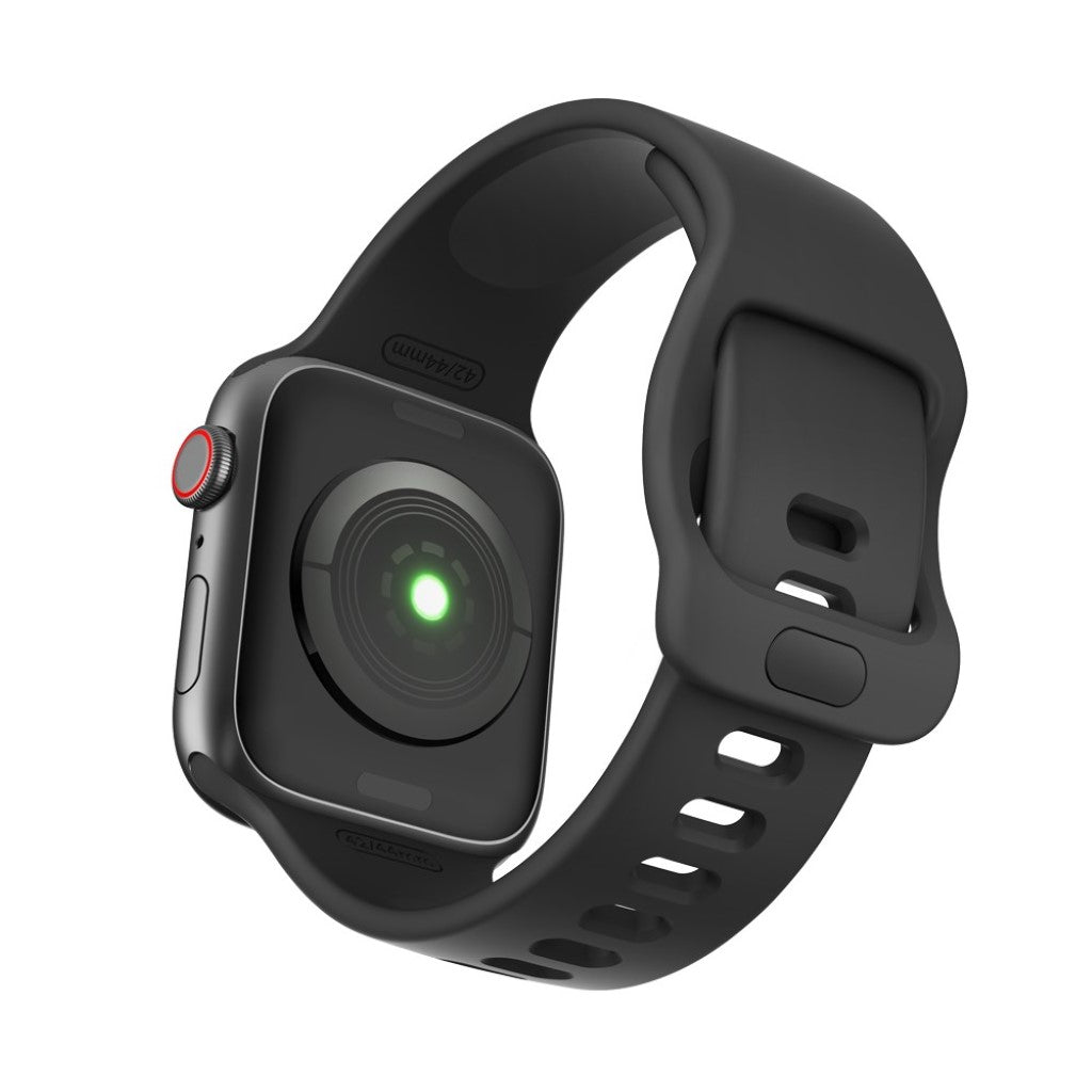 Superflot Silikone Rem passer til Apple Watch Series 5 44mm