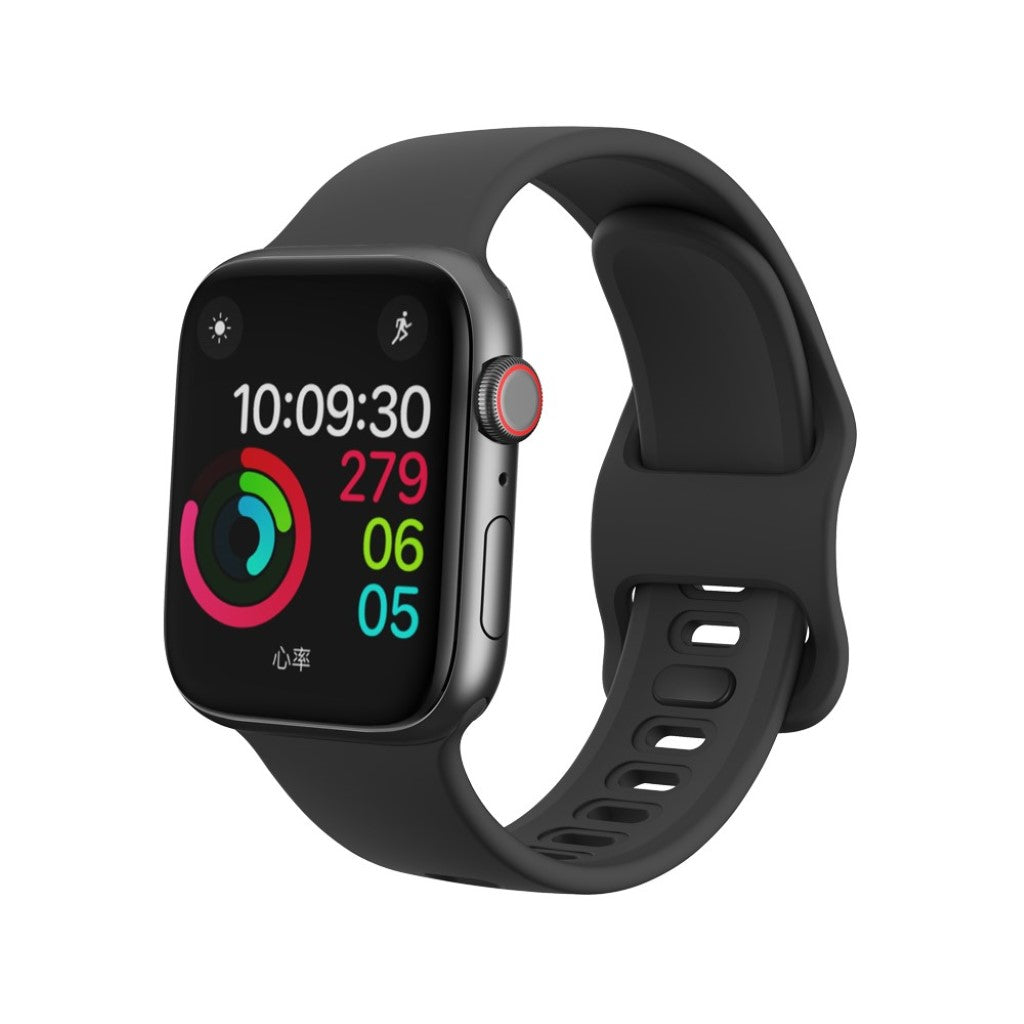 Superflot Silikone Rem passer til Apple Watch Series 5 44mm