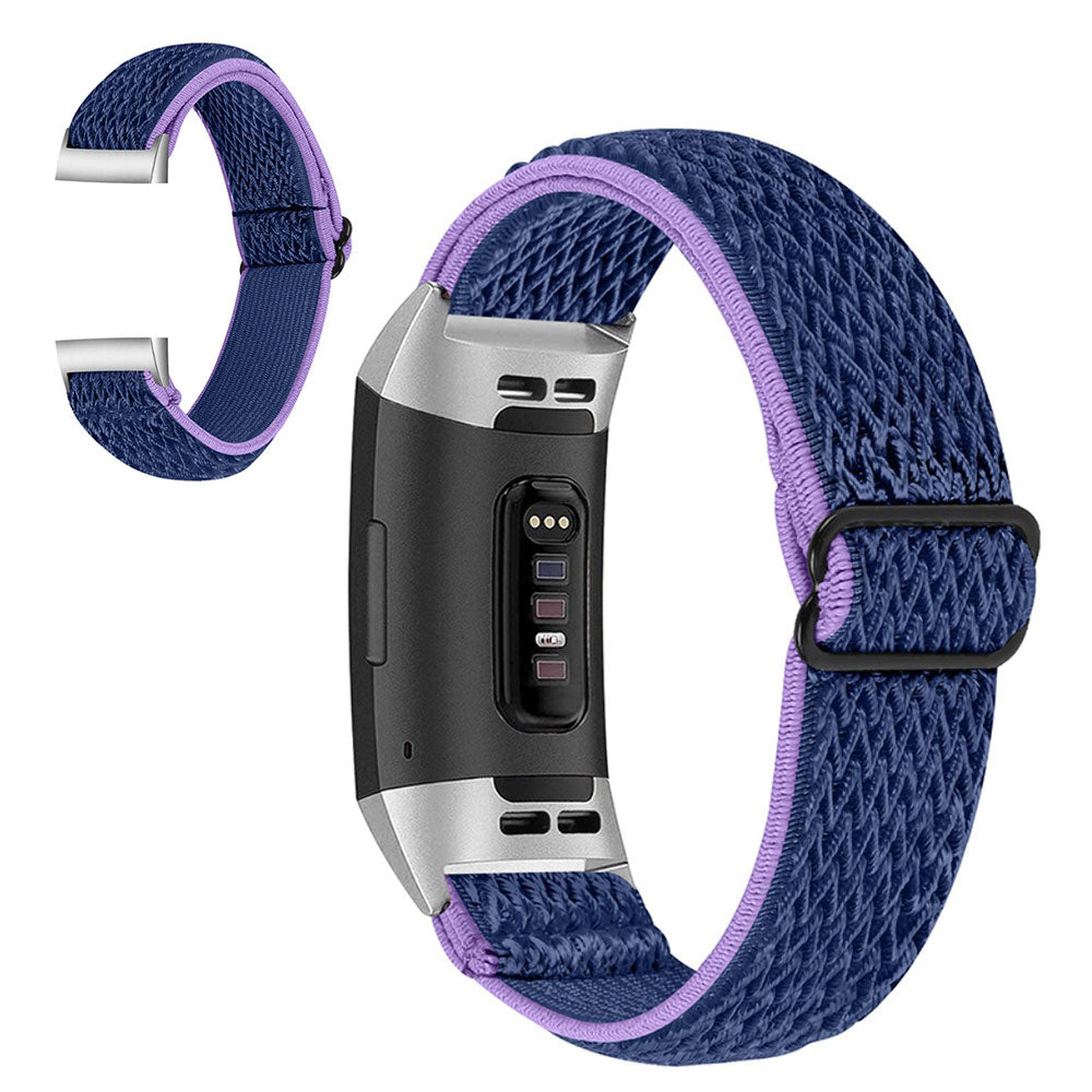 Vildt Hårdfør Nylon Rem passer til Fitbit Charge 3