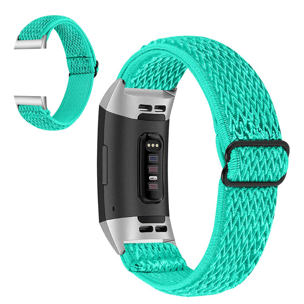 Vildt Hårdfør Nylon Rem passer til Fitbit Charge 3
