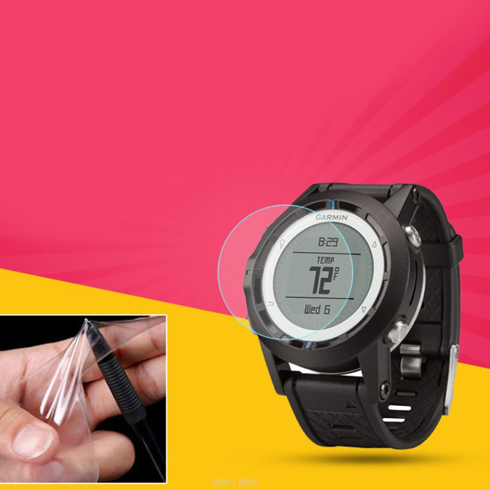 Plastik Skærmbeskytter passer til Garmin Quatix 6X