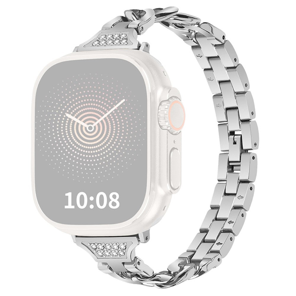 Vildt Sejt Metal Og Rhinsten Universal Rem passer til Apple Smartwatch