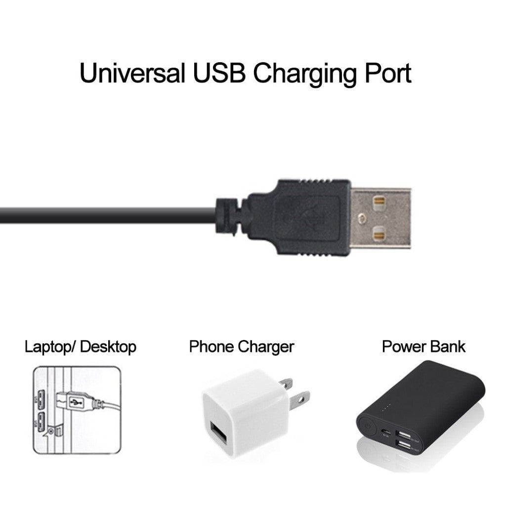 1m Plastik USB Opladningskabel passer til Garmin Quatix 3 / Garmin Fenix 3