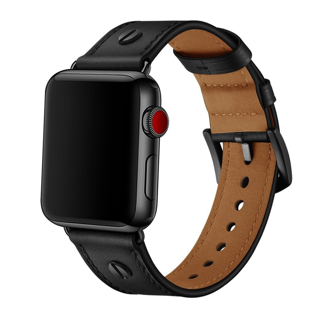 Ægte Læder Universal Rem passer til Apple Watch Series 5 40mm / Apple Watch 40mm