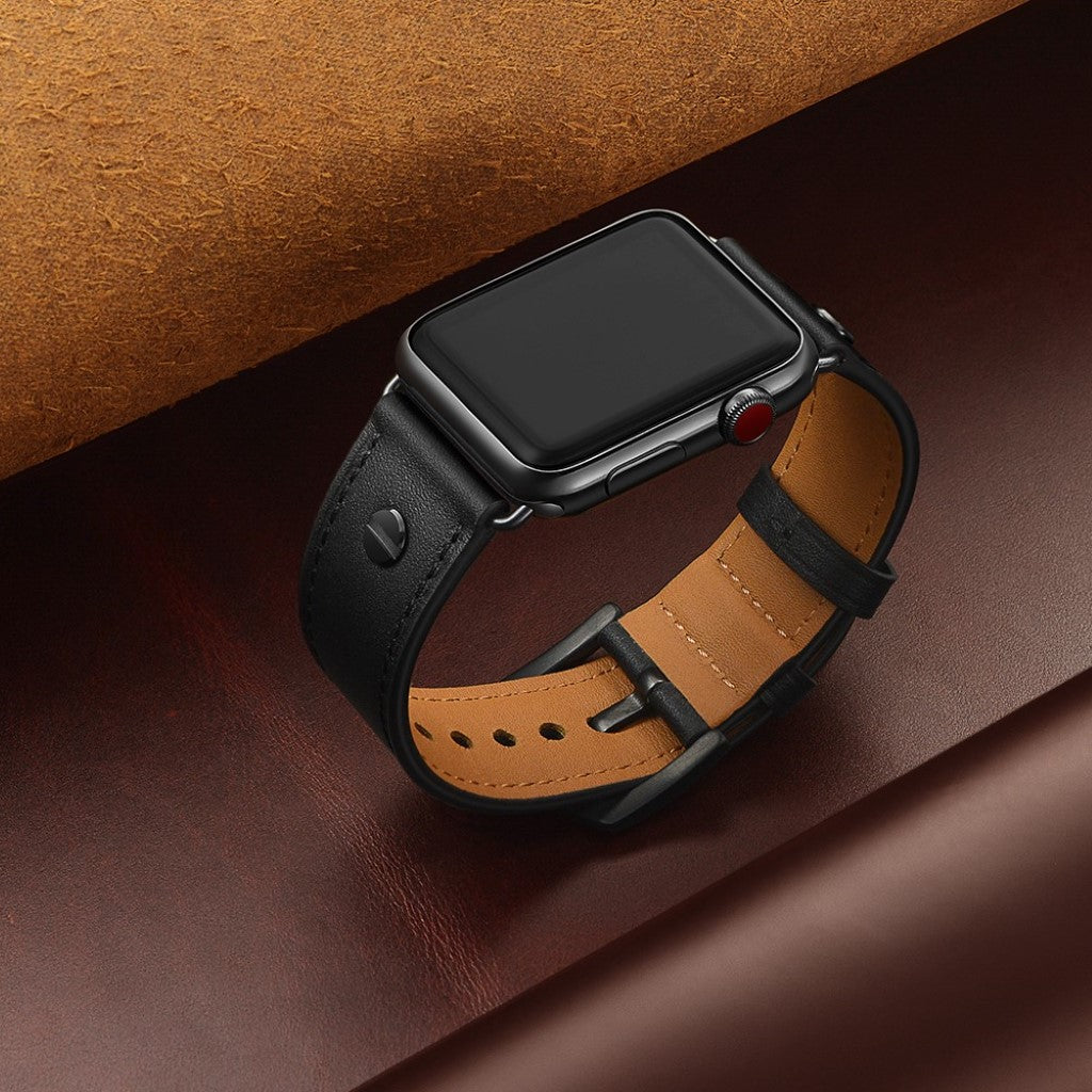 Ægte Læder Universal Rem passer til Apple Watch Series 5 40mm / Apple Watch 40mm