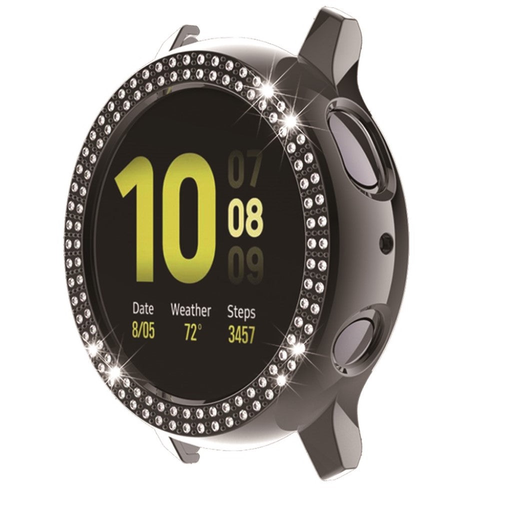 Elegant Rhinsten og Silikone Bumper passer til Samsung Galaxy Watch Active 2 - 40mm