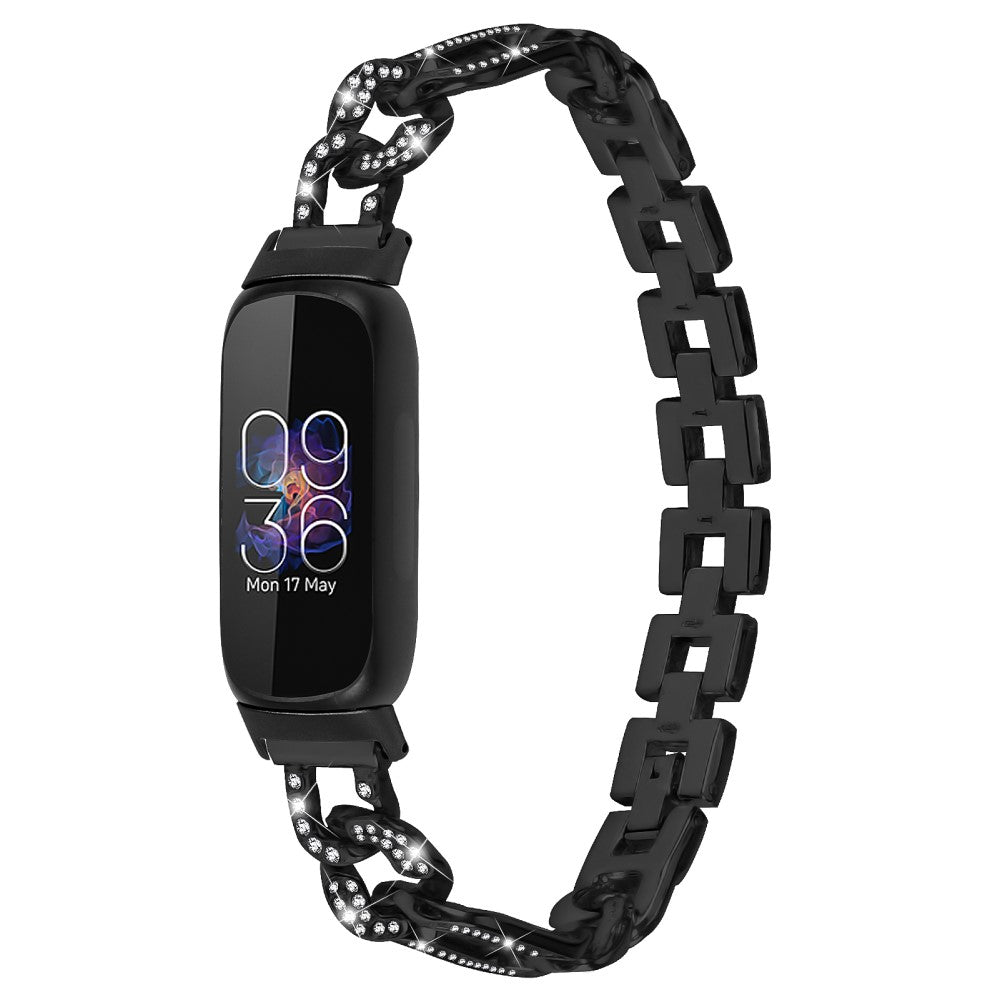 Rigtigt Godt Metal Og Rhinsten Rem passer til Fitbit Inspire 3 Udsalg