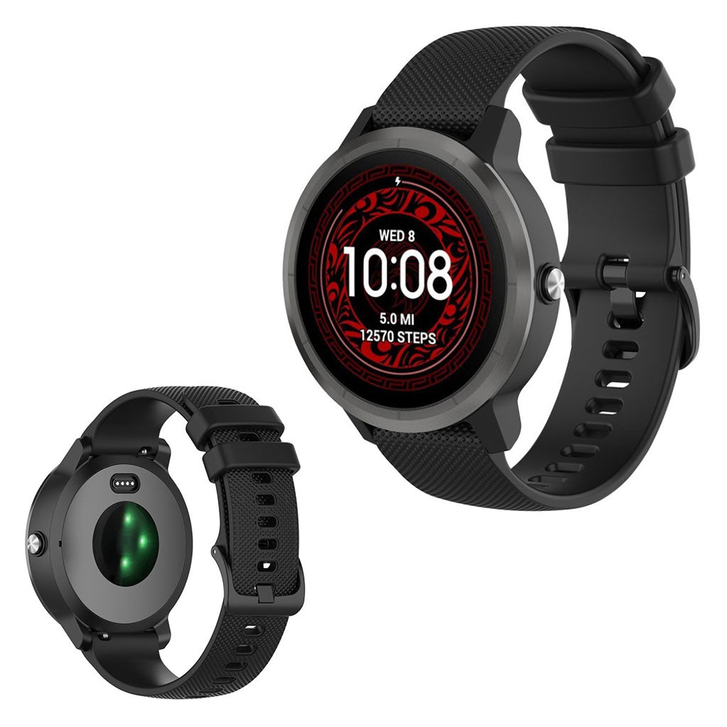 Silikone Universal Rem passer til Garmin Vivoactive 3 / Garmin Vivoactive 3 Music