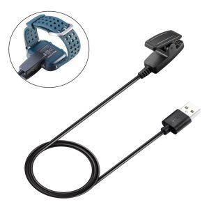 1m Plastik USB Opladningskabel passer til Garmin Smartwatch