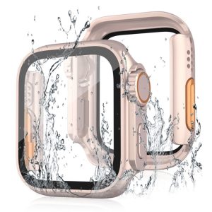 Beskyttende Universal Cover med Skærmbeskytter i Plastik og Hærdet Glas passer til Apple Smartwatch