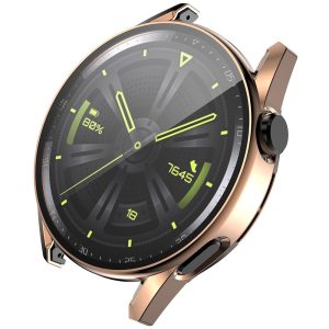 Rigtigt Fed Cover med Skærmbeskytter i Plastik og Hærdet Glas passer til Huawei Watch GT 3 (46mm)