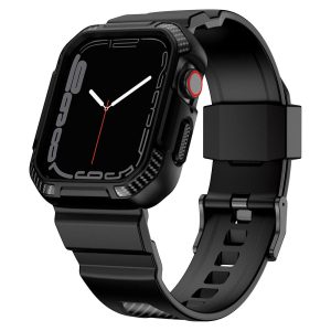 Silikone Cover med Rem passer til Apple Watch Series 7 41mm