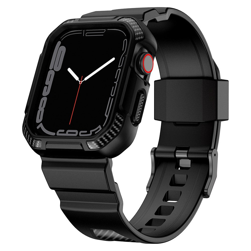 Silikone Cover med Rem passer til Apple Watch Series 7 41mm
