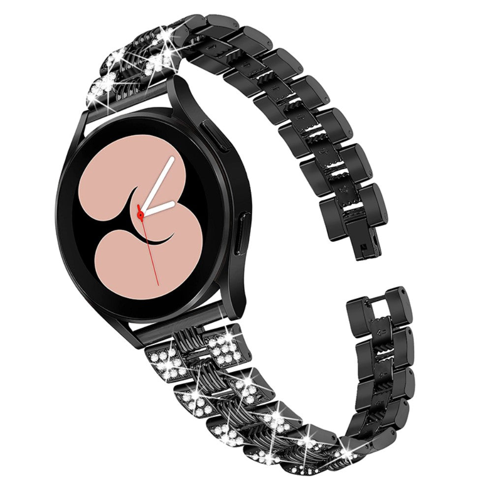 Skøn Metal Og Rhinsten Universal Rem passer til Samsung Smartwatch