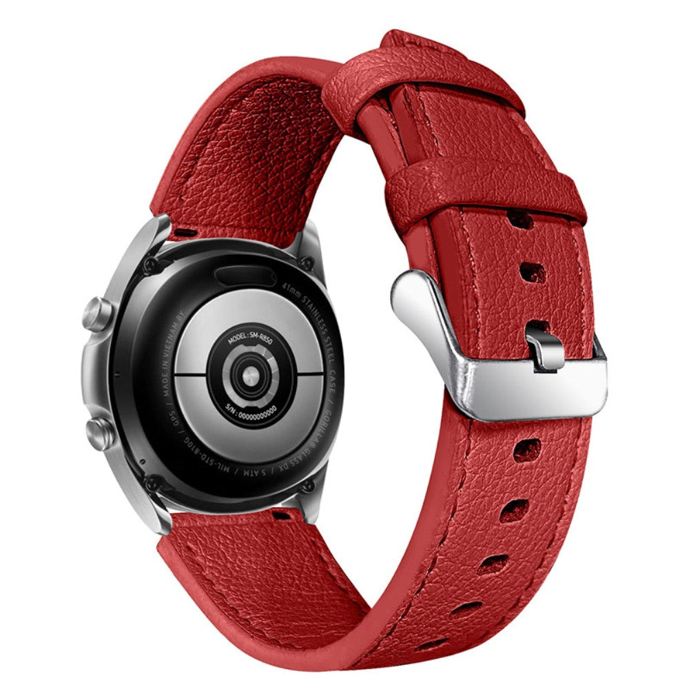 Solid Ægte Læder Universal Rem passer til TicWatch GTX / Ticwatch Pro Online