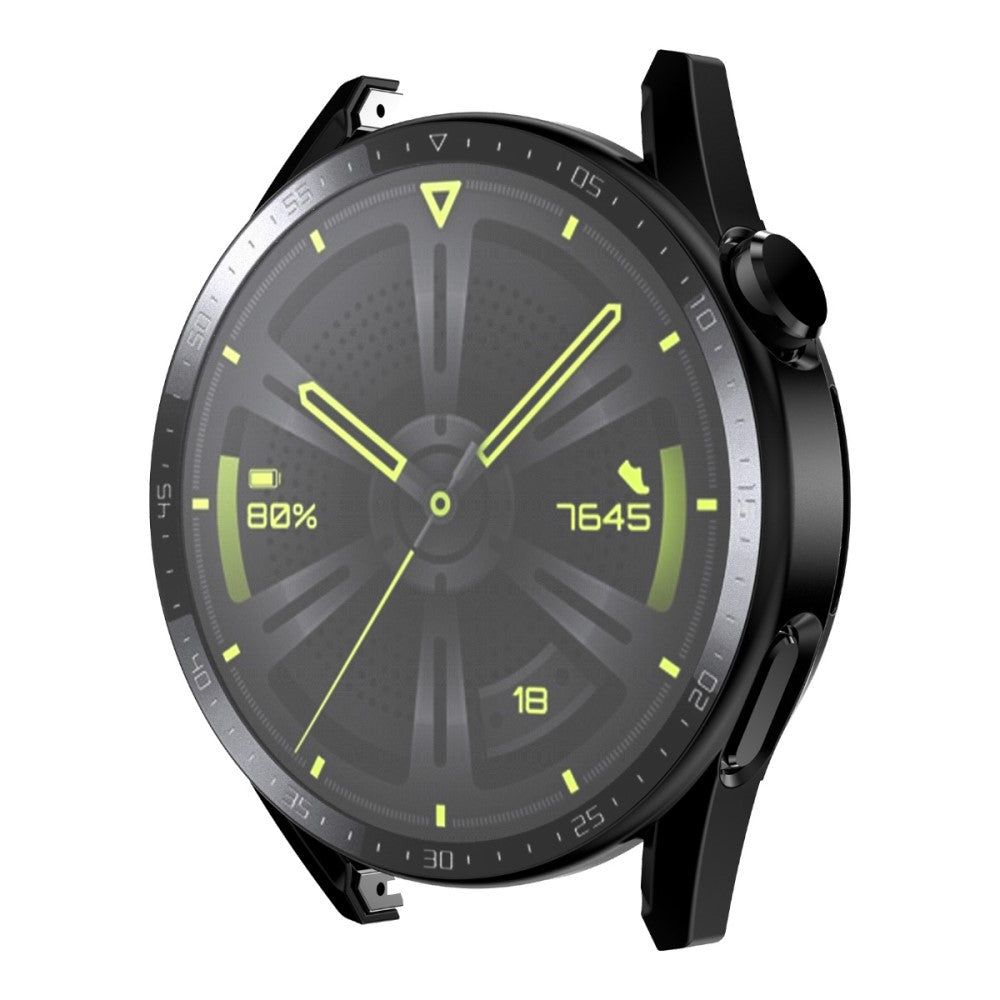 Super Godt Cover med Skærmbeskytter i Plastik og Hærdet Glas passer til Huawei Watch GT 3 (46mm)
