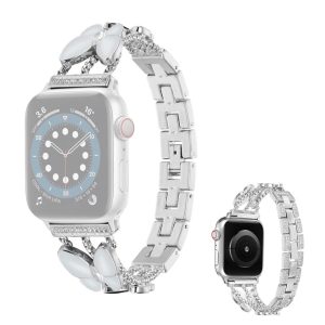 Vildt Rart Metal Og Rhinsten Universal Rem passer til Apple Smartwatch