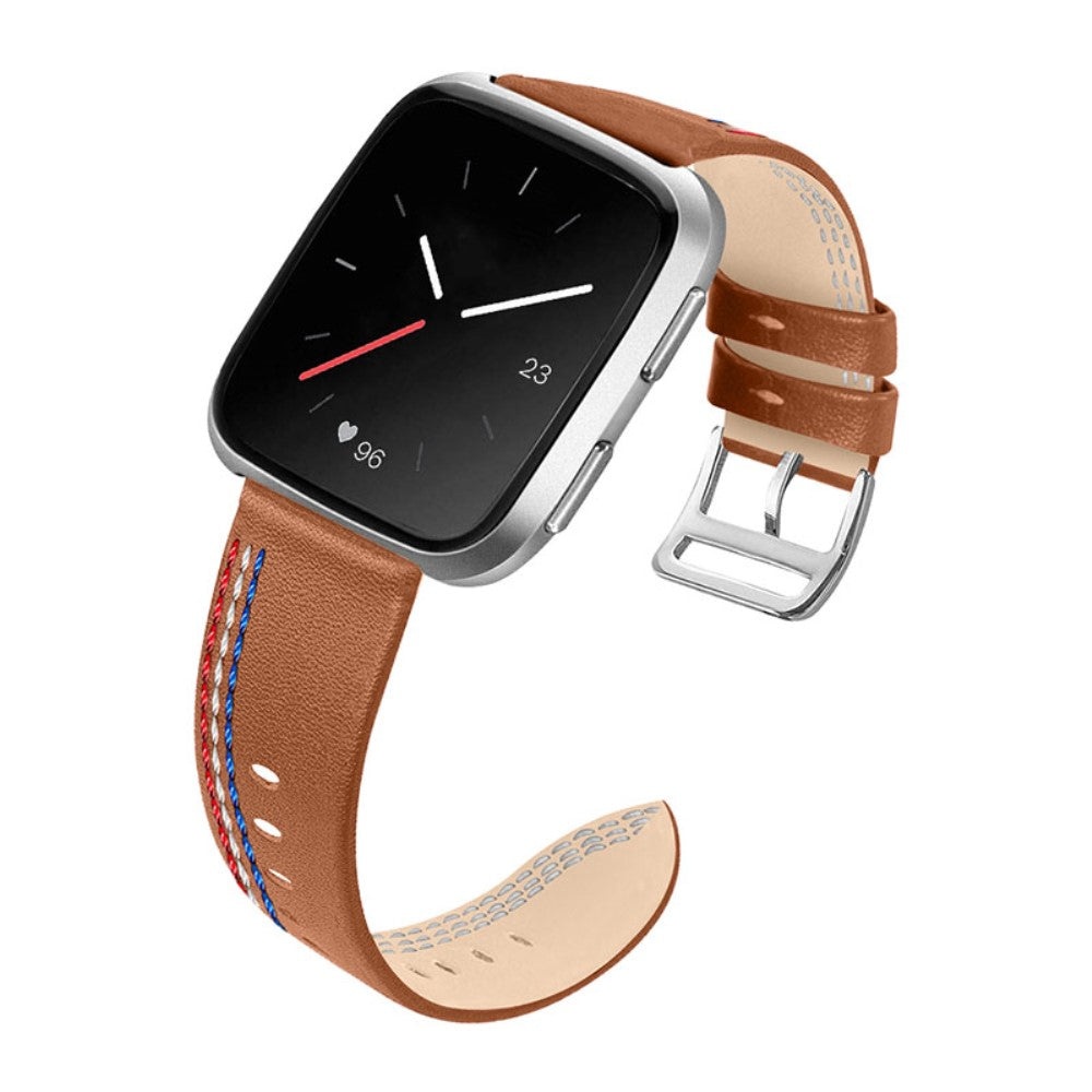 Vildt Skøn Ægte Læder Universal Rem passer til Fitbit Smartwatch Udsalg
