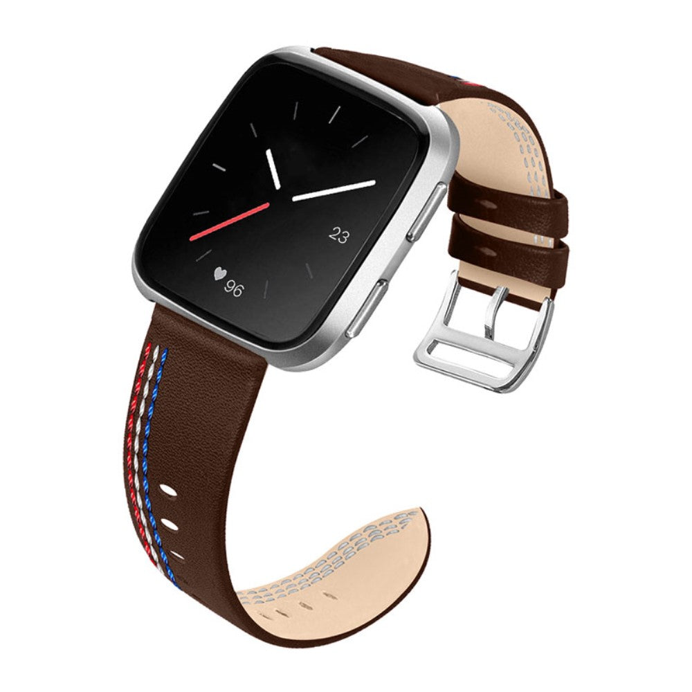 Vildt Skøn Ægte Læder Universal Rem passer til Fitbit Smartwatch Udsalg