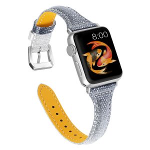 Yndigt Ægte Læder Rem passer til Apple Watch Series 5 44mm
