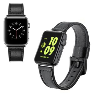 Ægte Læder Universal Rem passer til Apple Watch Series 5 40mm / Apple Watch 40mm på udsalg
