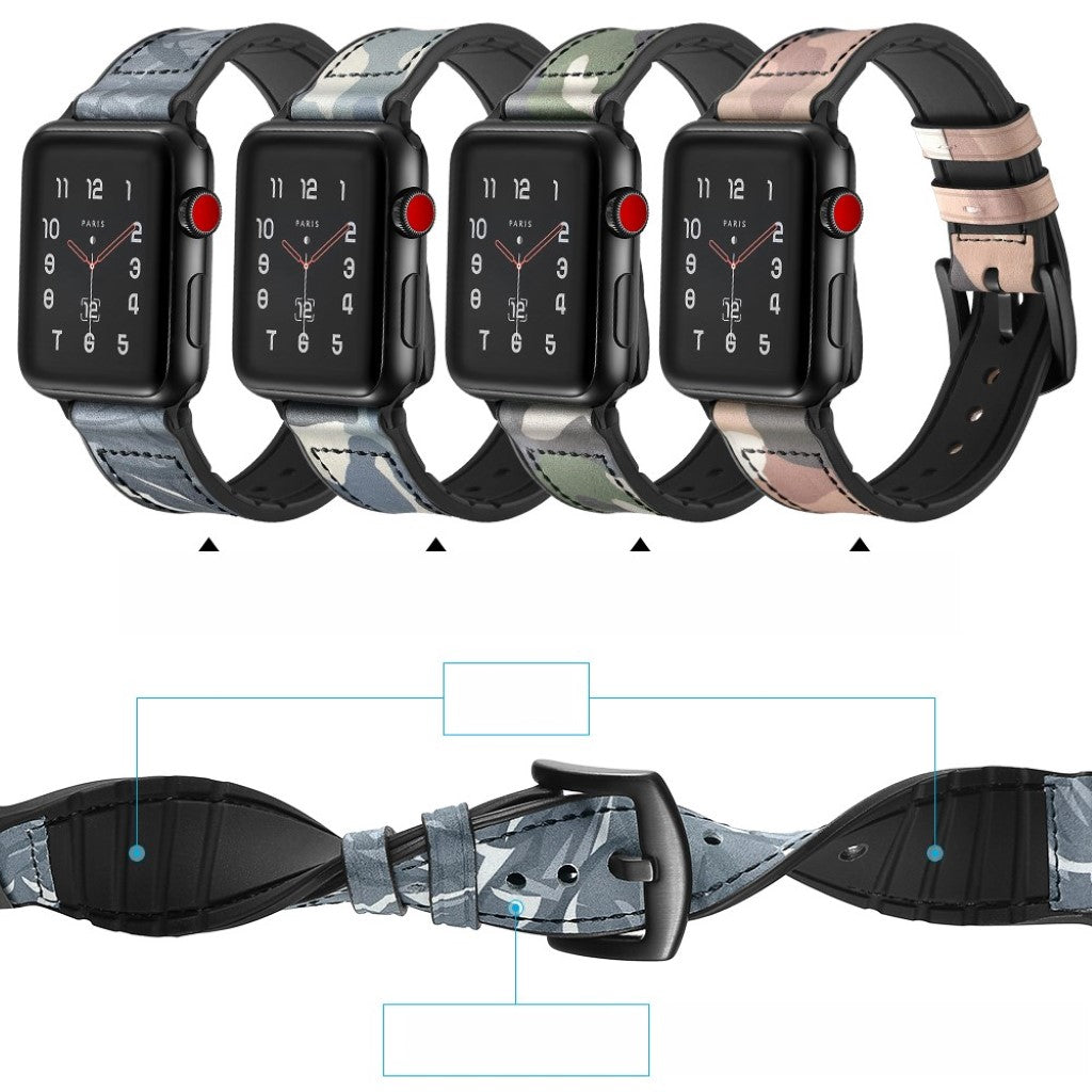 Ægte Læder Universal Rem passer til Apple Watch Series 5 44mm / Apple Watch 44mm