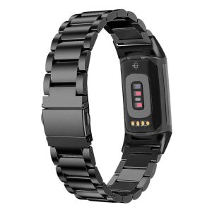 Slidstærk Metal Og Rhinsten Rem passer til Fitbit Charge 5