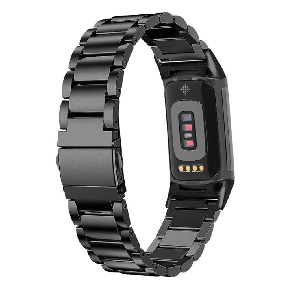 Slidstærk Metal Og Rhinsten Rem passer til Fitbit Charge 5