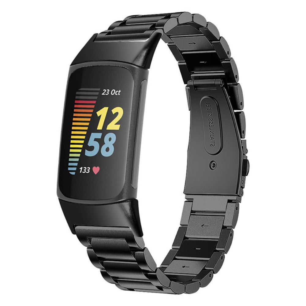 Slidstærk Metal Og Rhinsten Rem passer til Fitbit Charge 5