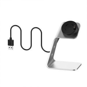 Metal Og Silikone Ladestation passer til Garmin Smartwatch