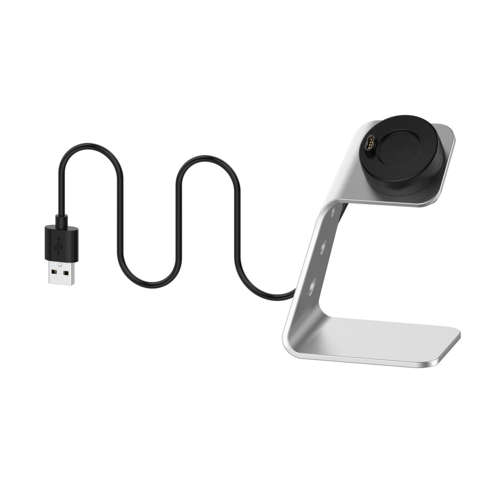 Metal Og Silikone Ladestation passer til Garmin Smartwatch