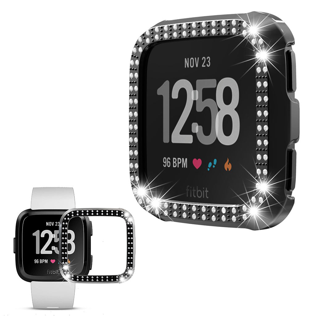 Rhinsten og Silikone Bumper passer til Fitbit Versa 1