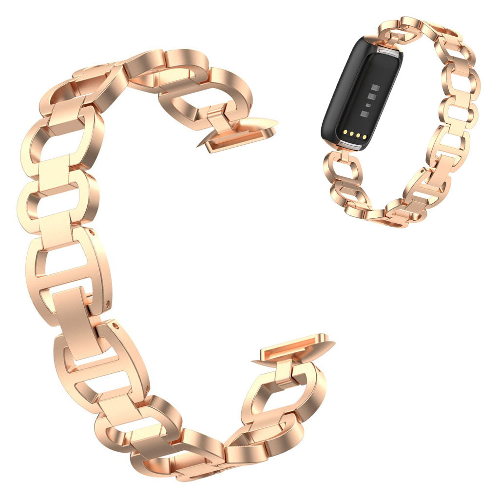Rigtigt Hårdfør Metal Rem passer til Fitbit Luxe